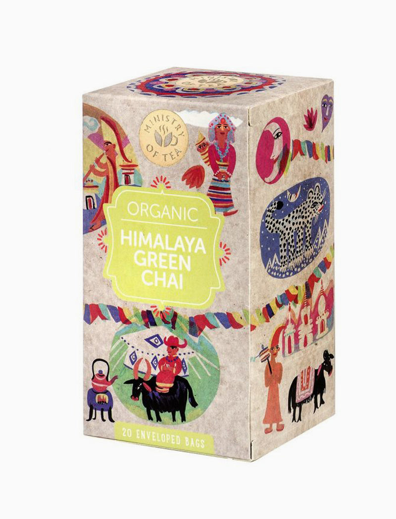 שקיות תה Organic Himalaya Green Chai