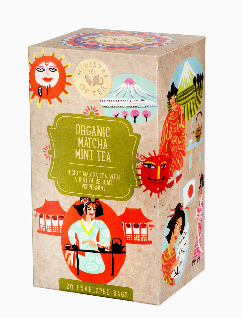 שקיות תה Organic Matcha Mint Tea